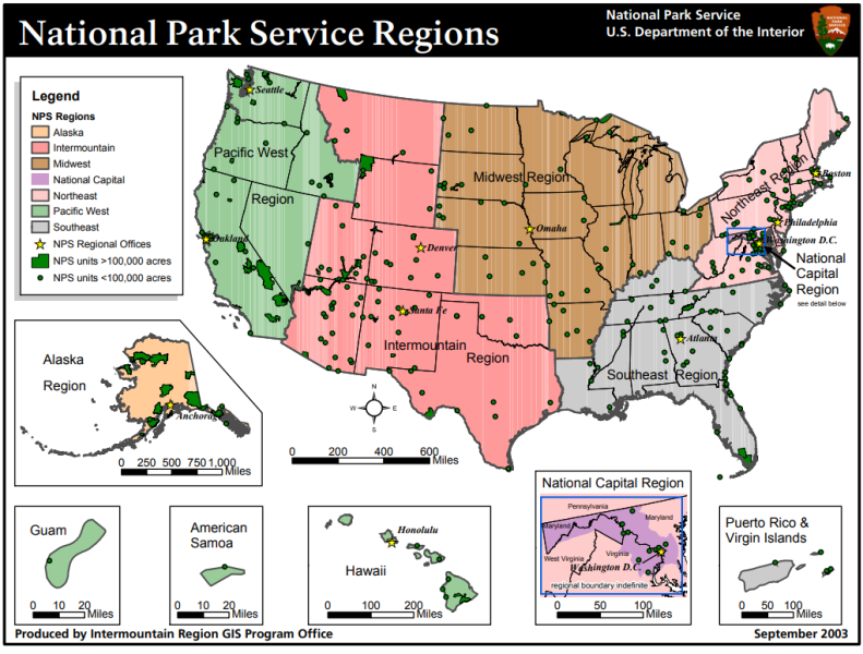 National Park Service Regions