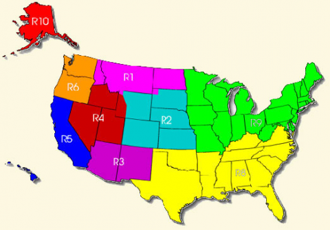 Forest Service Regional Map